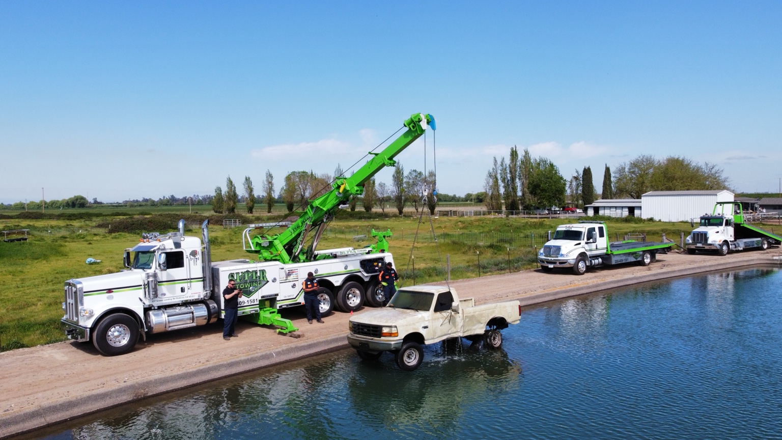 Pickup recovery from canal